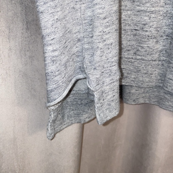 All Saints Gray Distressed soft Baggy T-Shirt - Picture 3 of 5
